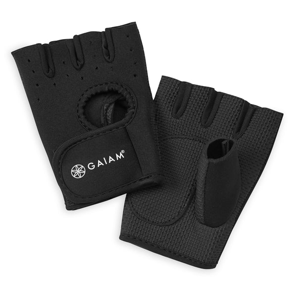 Gaiam Fitness Gloves S/M both gloves palm and back