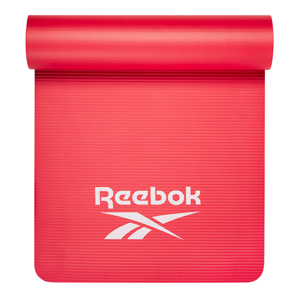 Reebok 10mm Fitness Mat Red top rolled