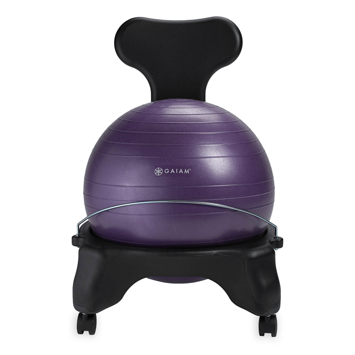 Gaiam Classic Balance Ball® Chair purple front