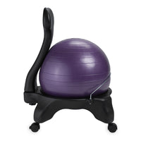 Gaiam Classic Balance Ball® Chair purple side