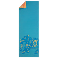 Gaiam Reversible Elephant Yoga Mat (6mm) flat
