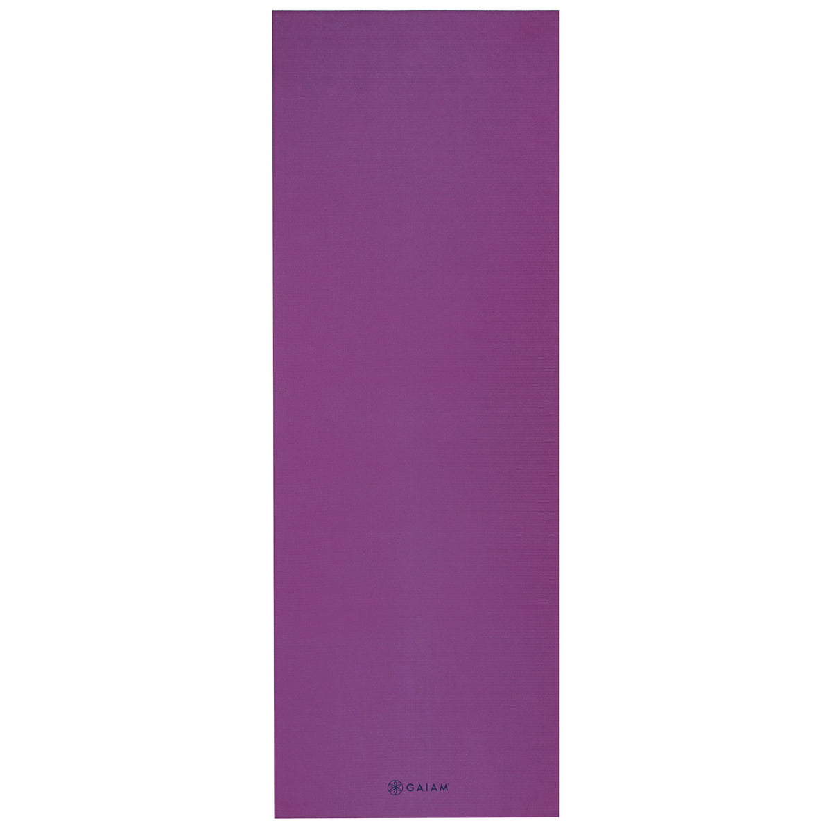 Gaiam No-Slip Yoga Towel Purple/Navy flat