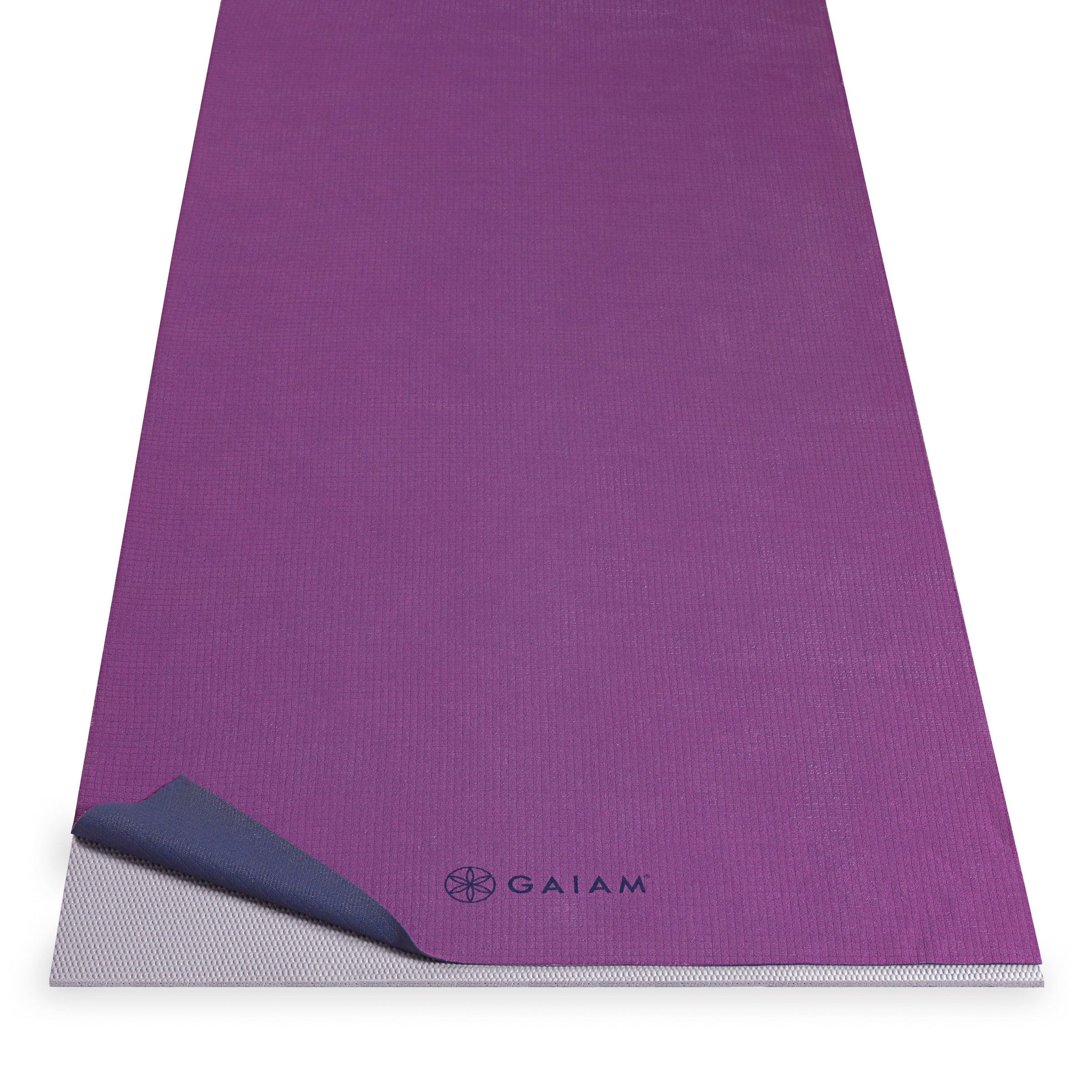  Gaiam Grippy Non Slip Yoga Mat Towel - Fast Drying Towel -  Ideal for Hot Yoga - Microfiber and Machine Washable - Grip Backing - Vivid  Blue/Fuchsia - 68 L