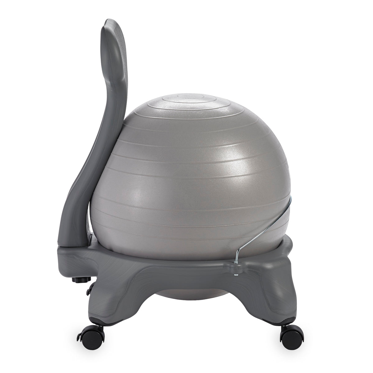 Gaiam Classic Balance Ball® Chair cool grey side