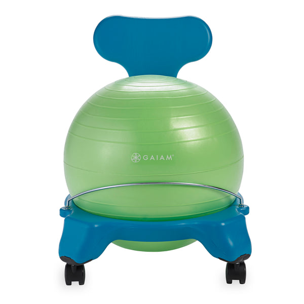 Kids Classic Balance Ball® Chair Blue Green front