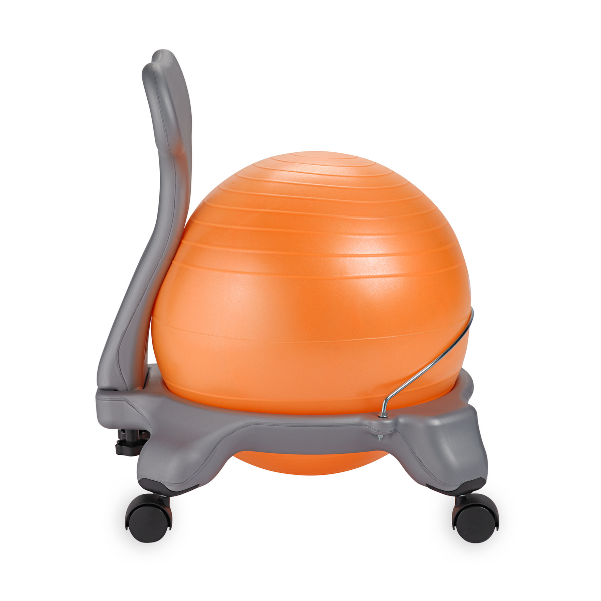 Gaiam Kids Classic Balance Ball® Chair Orange/Grey side