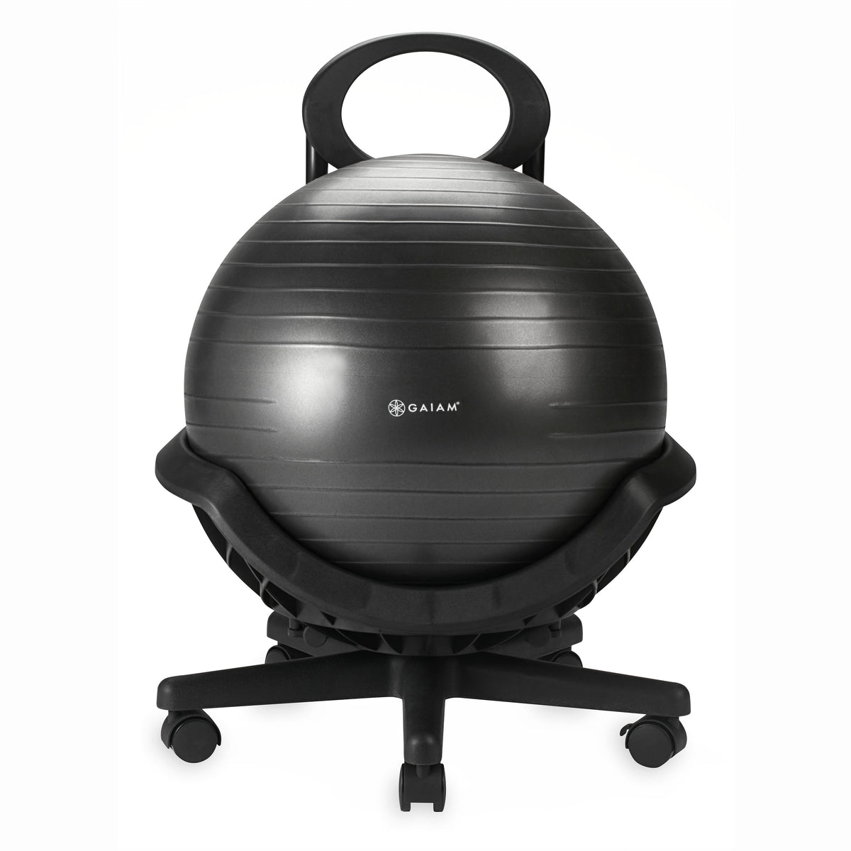 Gaiam Ultimate Balance Ball Chair Black front