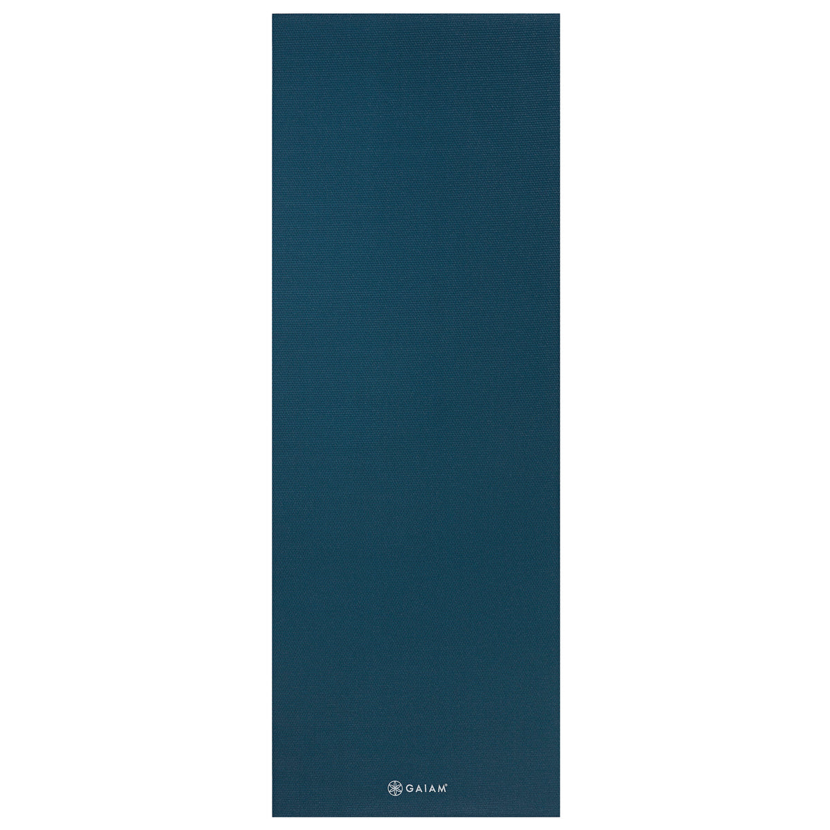 Gaiam Classic Solid Color Yoga Mat (5mm) Marine flat