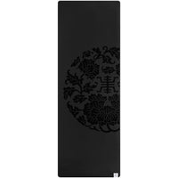 Gaiam Performance Dry-Grip Yoga Mat (5mm) Black flat