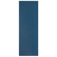 Gaiam Classic Solid Color Yoga Mat (5mm) Indigo Ink flat