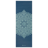Gaiam Cool Mint Sundial Yoga Mat (5mm) Indigo flat
