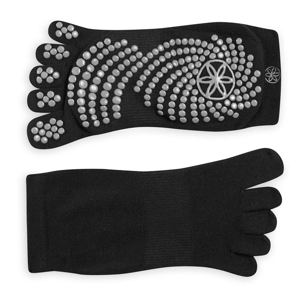 Gaiam Grippy Yoga Gloves, Black/Grey, Straps -  Canada
