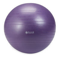 Gaiam Essentials Balance Ball & Base Kit Purple balance ball