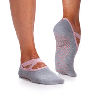Gaiam Grippy Yoga-Barre Socks - 2 Pack Folkstone on model