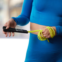 Up close shot of person holding the Classic Speed Rope