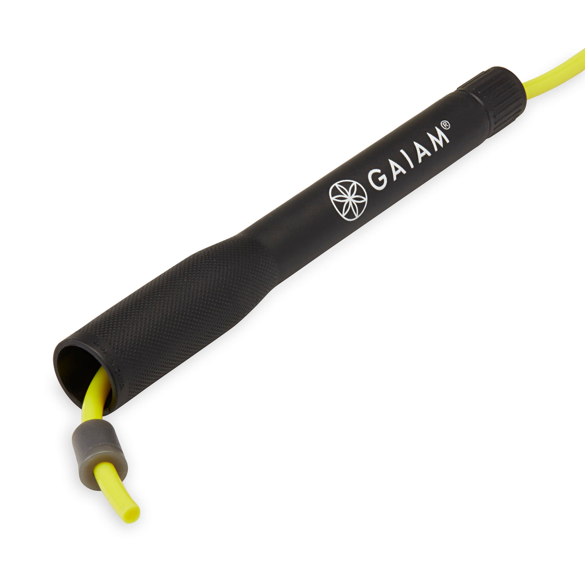 Gaiam Classic Speed Rope handle with adjustable closeup