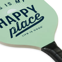 Life is Good Pickleball Starter Set Happy Place paddle closeup