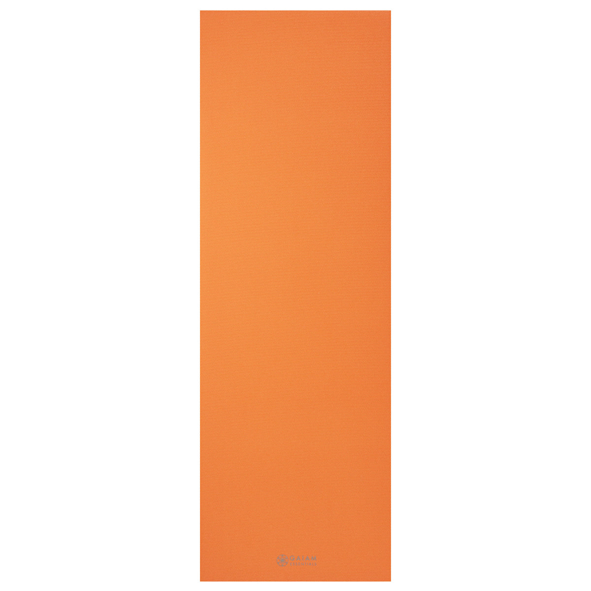 Gaiam Essentials Yoga Mat (6mm) Orange flat