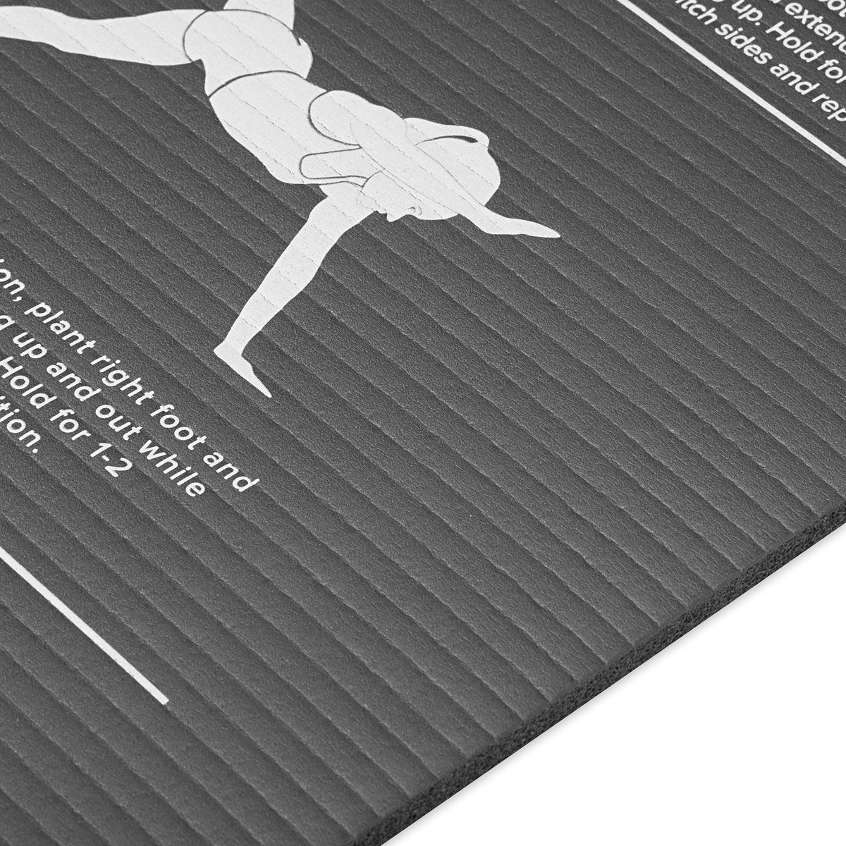 Gaiam Restore Essentials Self-Guided Fitness Mat (10mm) closeup