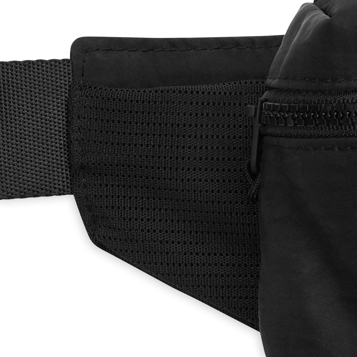 Gaiam Adjustable Running Waist Pack with Large Pocket for Essentials, Black