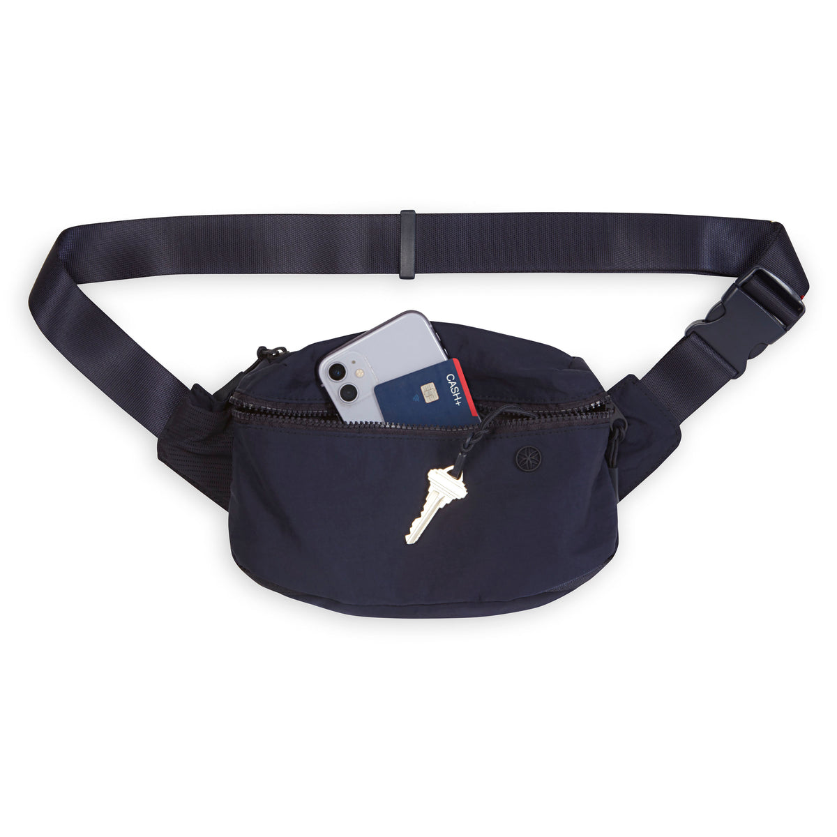 Gaiam Be Free Waist Pack Marine Layer front with stuffing