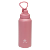 Gaiam 32oz Water Bottle Gift Pack Subtle Berry with chug top