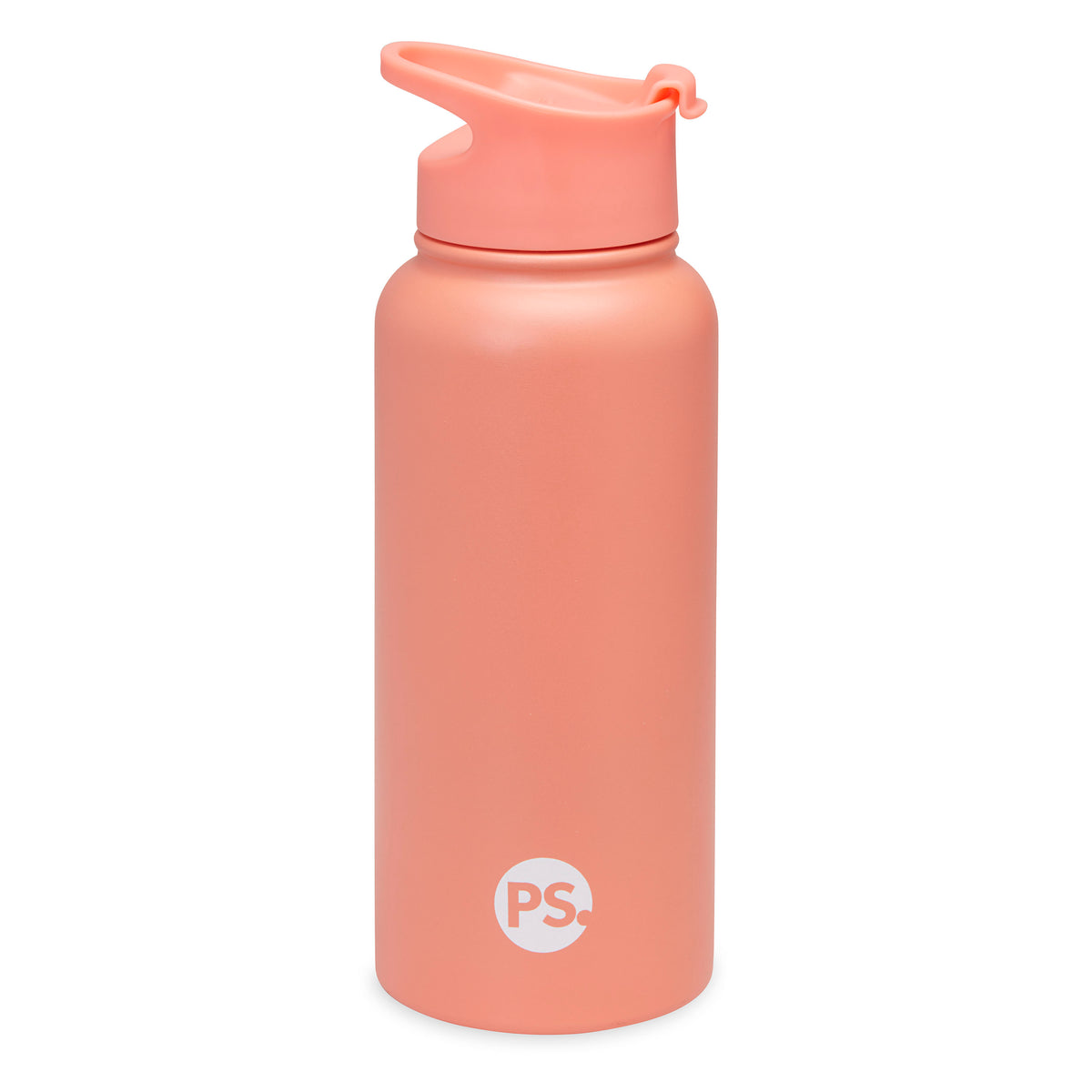 Gaiam 32oz Water Bottle Gift Pack Coral with flip top