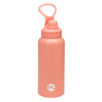 Gaiam 32oz Water Bottle Gift Pack Coral with chug top