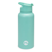 Gaiam 32oz Water Bottle Gift Pack Mint with flip top