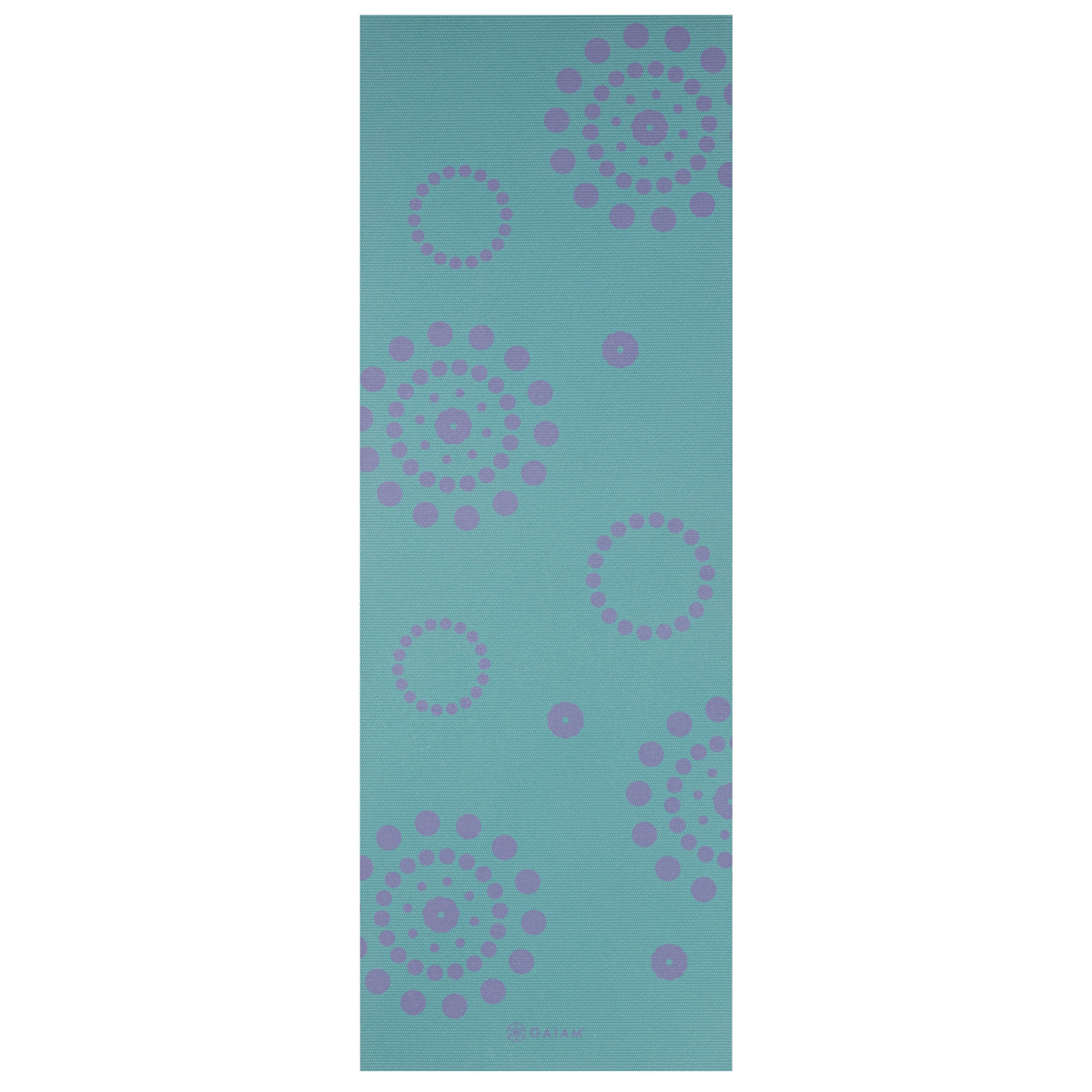 Gaiam Premium Reversible Aqua Trance Yoga Mat (6mm) flat reverse