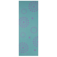 Gaiam Premium Reversible Aqua Trance Yoga Mat (6mm) flat reverse