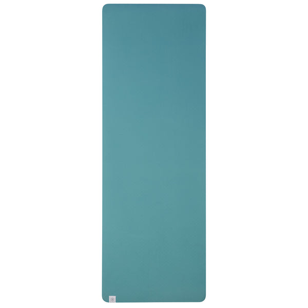 Gaiam Performance Yoga Mat (6mm) Seafoam/Dusty Pink flat