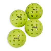FILA Outdoor Pickleballs (4-Pack) all four balls
