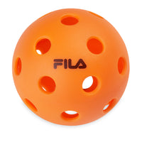FILA Indoor Pickleballs (12-Pack) Orange single ball