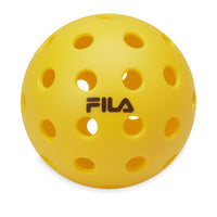 FILA Outdoor Pickleballs (12-Pack) Yellow single ball