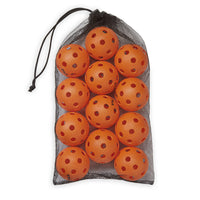 FILA Indoor Pickleballs (12-Pack) Orange in bag