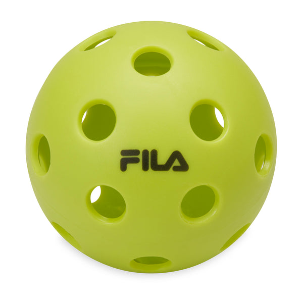 FILA Indoor Pickleballs (12-Pack) Lime single ball