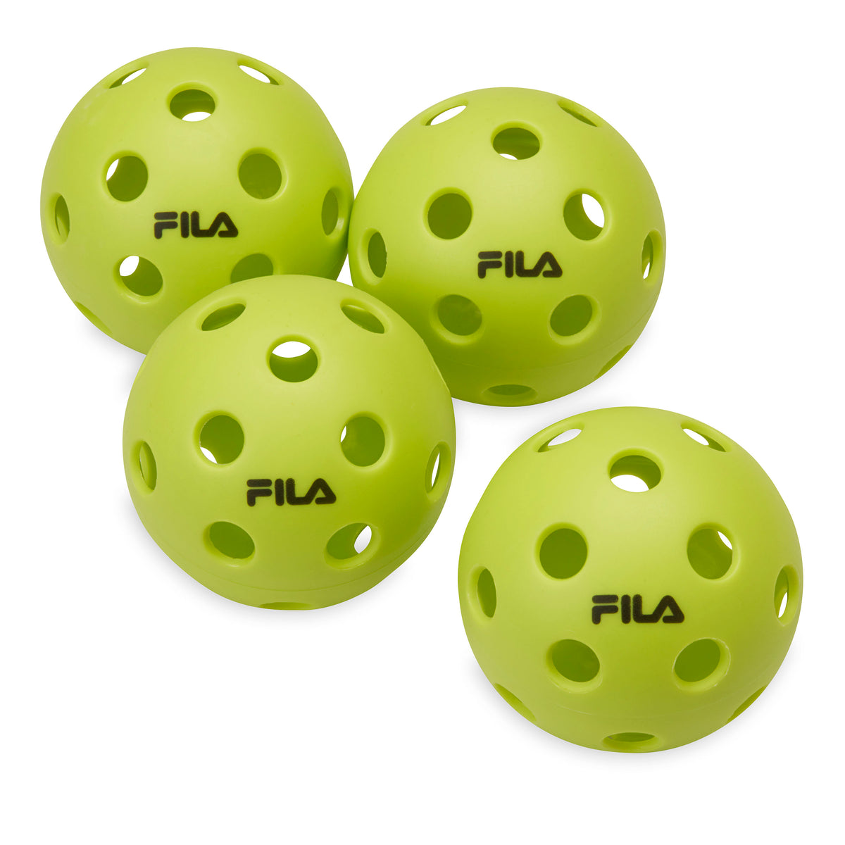FILA Indoor Pickleballs (4-Pack) Lime without bag