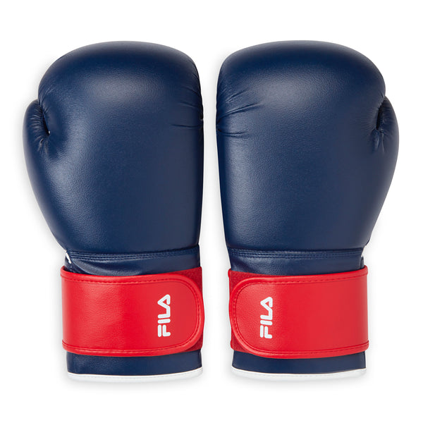 FILA Boxing Gloves (10oz) Navy/Red both gloves back