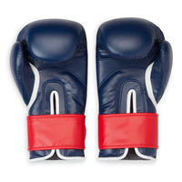 FILA Boxing Gloves (10oz) Navy/Red both gloves interior