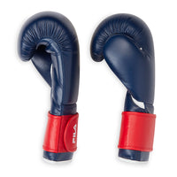 FILA Boxing Gloves (10oz) Navy/Red both gloves side