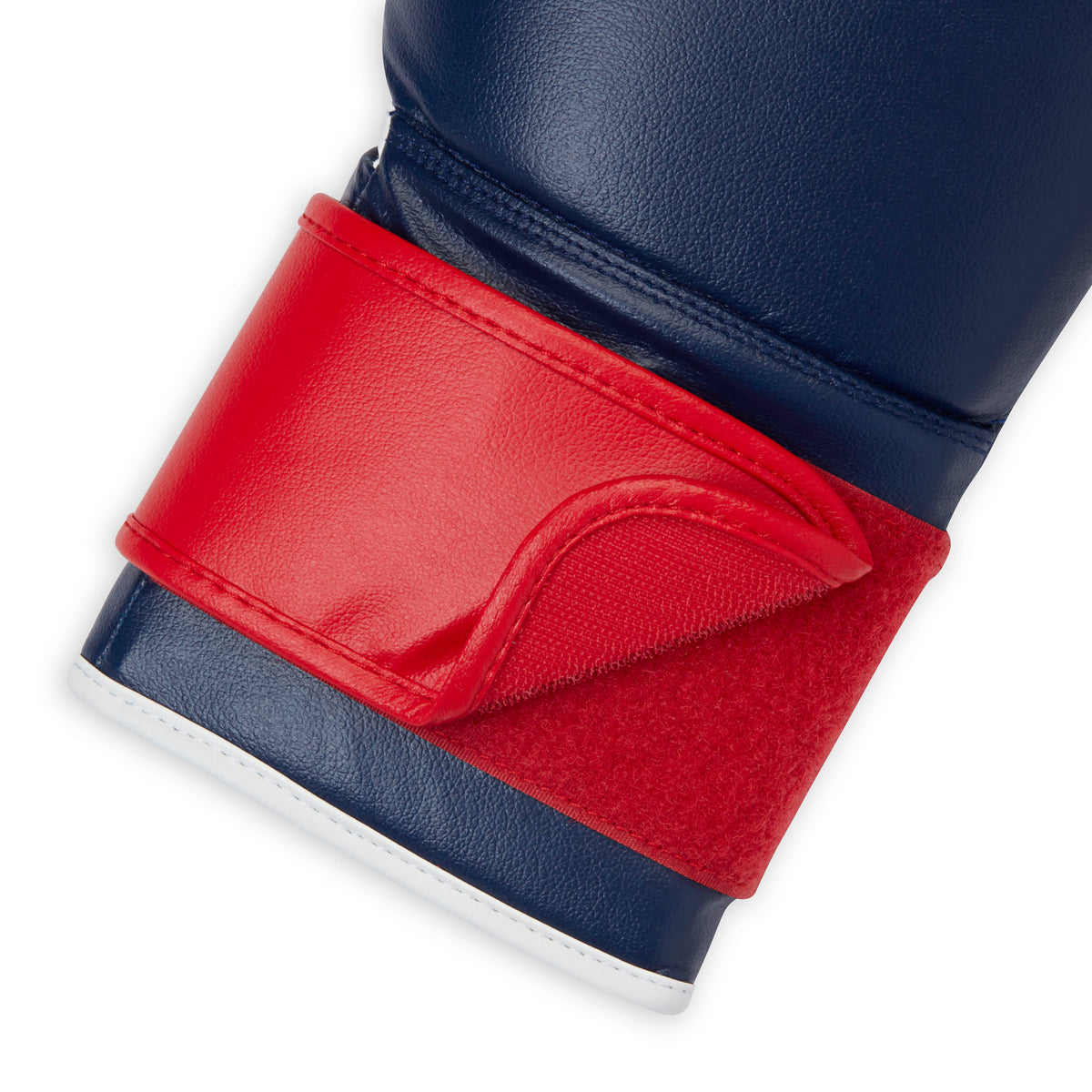 FILA Boxing Gloves (10oz) Navy/Red velcro closeup