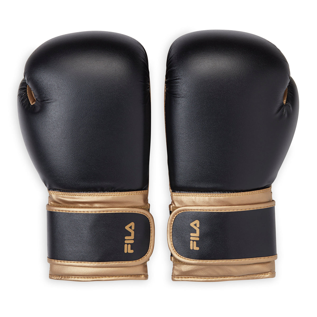 FILA Boxing Gloves (14oz) Black/Gold both gloves back