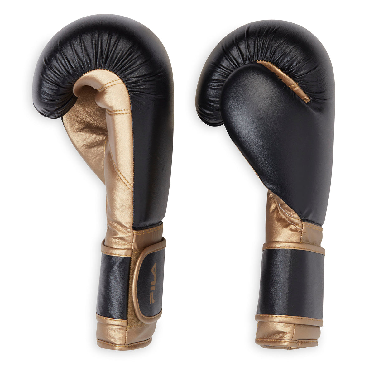 FILA Boxing Gloves (14oz) Black/Gold both gloves side