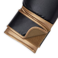 FILA Boxing Gloves (14oz) Black/Gold velcro closeup
