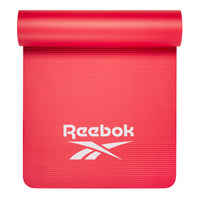 Reebok 10mm Fitness Mat Red top rolled