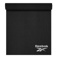 Reebok Solid Yoga Mat (5mm) Black top rolled