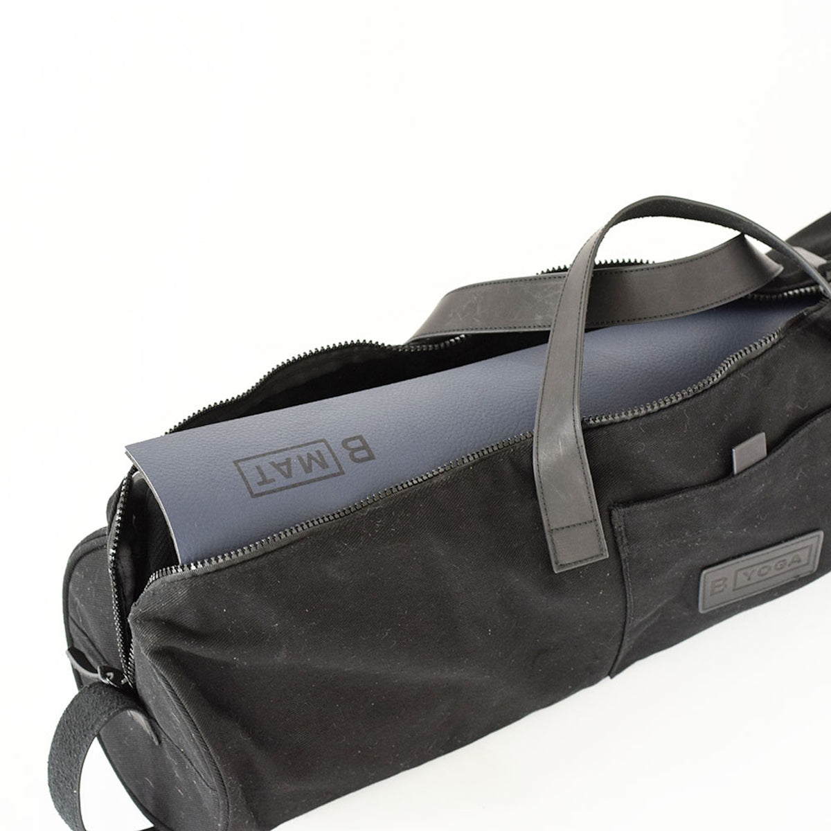 B YOGA Mat Duffle Bag with mat angle
