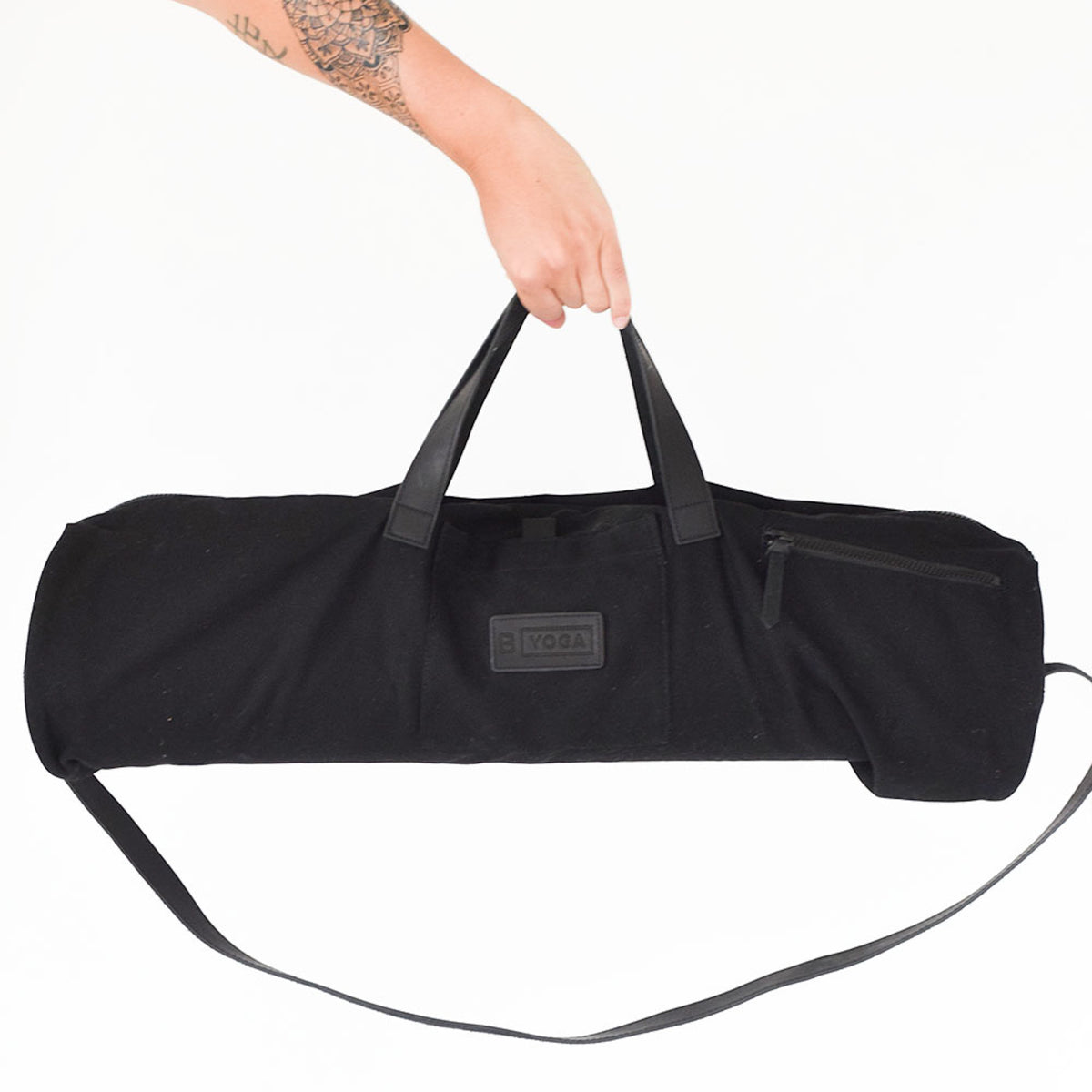 B YOGA Mat Duffle Bag on model