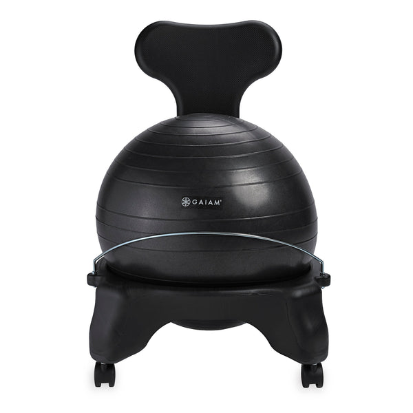 Gaiam Classic Balance Ball® Chair charcoal front